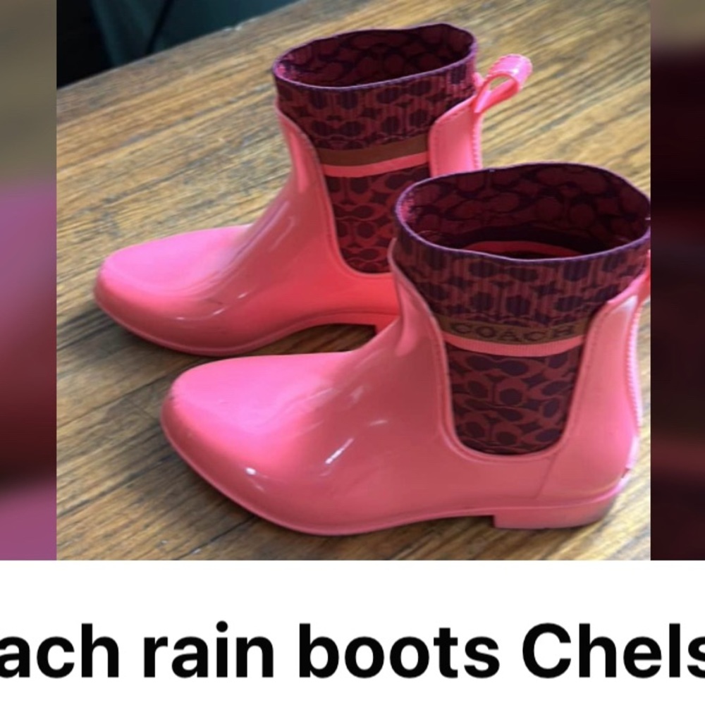 Coach rain boots
